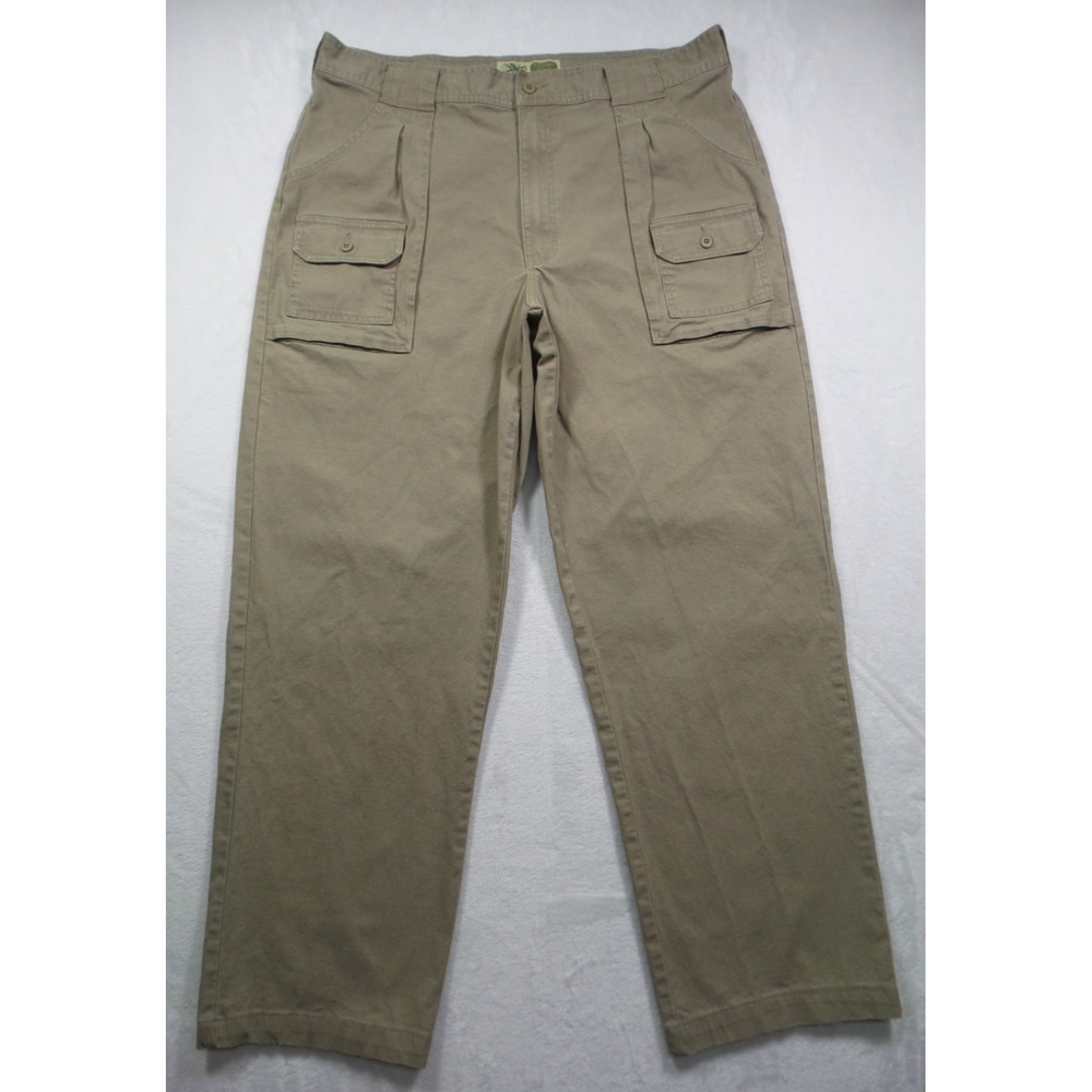 Cabelas Pants Mens Size 40 Beige Legendary 7 Pocket Hiker Stretch Outdoor